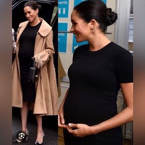 Hatch Eliza Dress in Black - Size 0 - As seen on Meghan Markle - Maternity